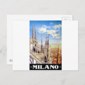 Milano Travel Briefkaart (Voorkant / Achterkant)