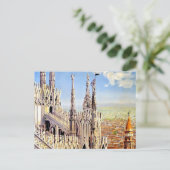 Milano Travel Uniek Kunstwerk Briefkaart (Staand voorkant)