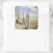 Milano Vierkante Sticker (Tas)