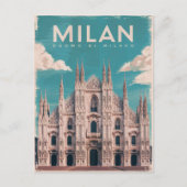 Milano, Waterverf van de kathedraal van Milaan Briefkaart (Voorkant)
