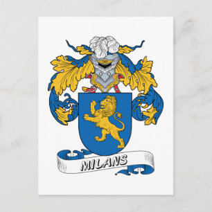 Milans Family Crest Briefkaart