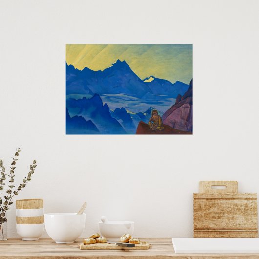 Milarepa, degene die door Nicholas Roerich is gekw Poster (Keuken)