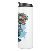 Milasaurus de T-Rex Sticker Thermosbeker (Geroteerd rechts)