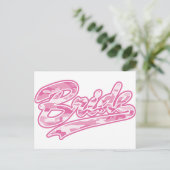 Milatary Pink Bride Camouflage Briefkaart (Staand voorkant)