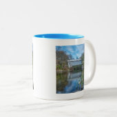 Milby Covered Bridge 2 Tweekleurige Koffiemok (Voorkant rechts)