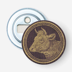 Milch Koe (Melk Koe) Button Flesopener
