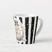 Milchtasse Klein Snowman and Stripes Var01 Latte Mok (Rechterhoek)