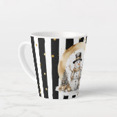 Milchtasse Klein Snowman and Stripes Var03 Latte Mok (Linkerhoek)