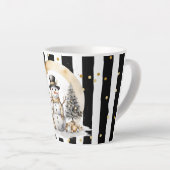 Milchtasse Klein Snowman and Stripes Var03 Latte Mok (Rechterhoek)