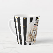 Milchtasse Klein Snowman and Stripes Var04 Latte Mok (Linkerhoek)