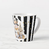 Milchtasse Klein Snowman and Stripes Var05 Latte Mok (Rechterhoek)