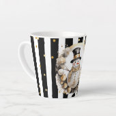 Milchtasse Klein Snowman and Stripes Var07 Latte Mok (Linkerhoek)