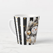 Milchtasse Klein Snowman and Stripes Var08 Latte Mok (Linkerhoek)