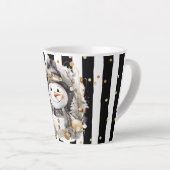 Milchtasse Klein Snowman and Stripes Var08 Latte Mok (Rechterhoek)