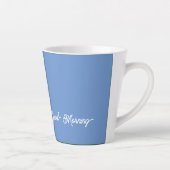 Mild Blue Goedemorgen Latte Mok (Rechts)