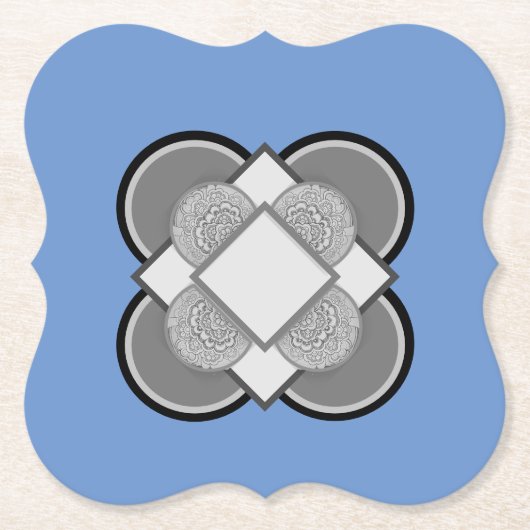 Mild Blue  Kartonnen Onderzetters (Voorkant)