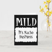 Mild - Hot Packet Halloween Taco Kostuum Kaart (Gele Bloem)