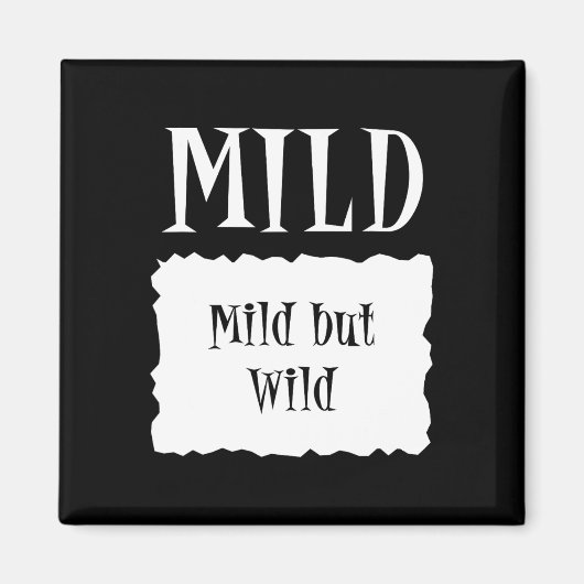 Mild - Hot Packet Halloween Taco Kostuum Magneet (Voorkant)