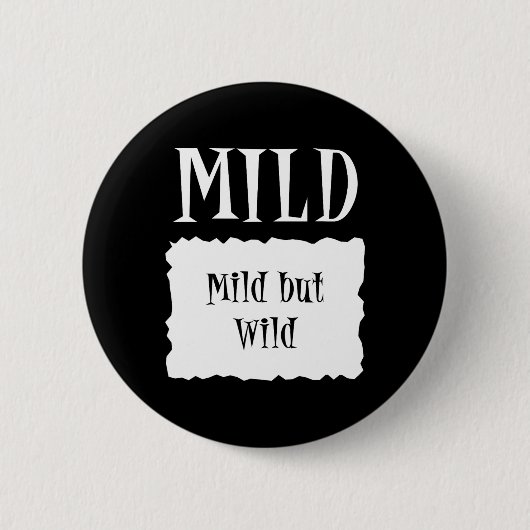 Mild - Hot Packet Halloween Taco Kostuum Ronde Button 5,7 Cm (Voorkant)