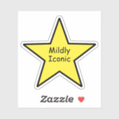 Mild Iconische Ster Sticker – Grappige Minimale St (Vel)