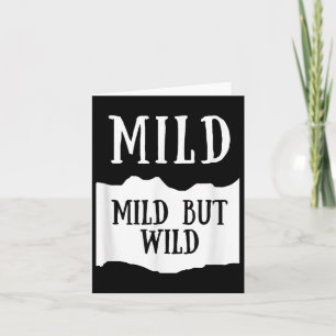Mild maar Wild Mild Hot Sauce Group Kostuum Kaart