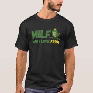 MILD Man I Love Frogs Funny Gift voor Kikker Amphi T-shirt