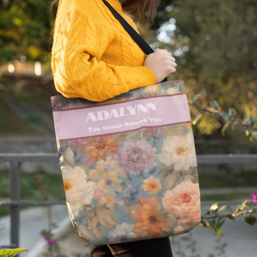 Mild Waterverf Afstuderen Gifts voor kleindochter Tote Bag