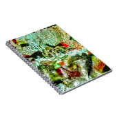 Mild wit abstract Spiraal Foto Notitieboek, Chippe Notitieboek (Rechterzijde)