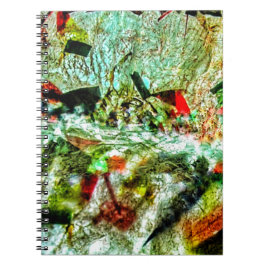 Mild wit abstract Spiraal Foto Notitieboek, Chippe Notitieboek