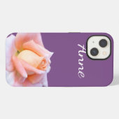 Milde Bloem Gepersonaliseerd iPhone Hoesje (Achterkant horizontaal)