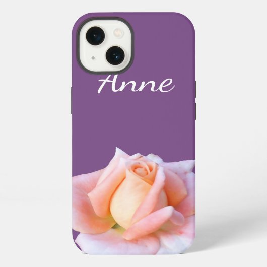 Milde Bloem Gepersonaliseerd iPhone Hoesje (Achterkant)