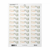 Milde bloemige geur etiket (Full Sheet)