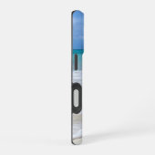 Milde branding witte zandstrand iPhone 16 hoesje (Rechterkant)