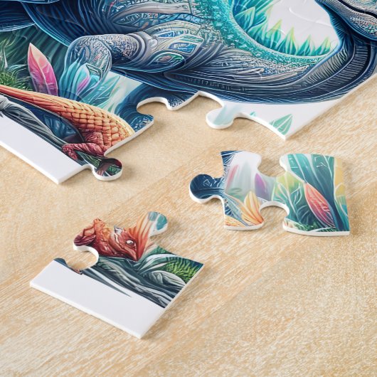 milde brontosaurus legpuzzel (Zijkant)