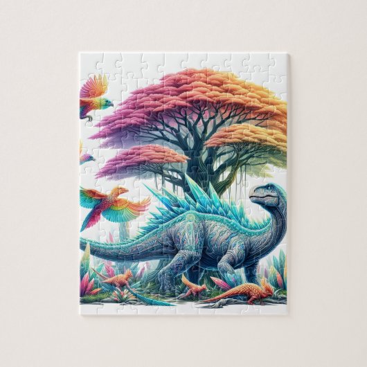 milde brontosaurus legpuzzel (Verticaal)