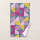 milde, paarse roze kleuren uit de midden eeuw bad handdoek (Handdoek)