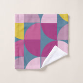 milde, paarse roze kleuren uit de midden eeuw bad handdoek (Wasdoekje)