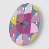 milde, paarse roze kleuren uit de midden eeuw grote klok (Hoek)