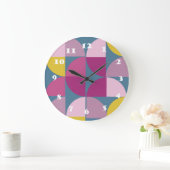 milde, paarse roze kleuren uit de midden eeuw grote klok (Huis)