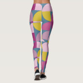 milde, paarse roze kleuren uit de midden eeuw leggings (Achterkant)