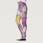milde, paarse roze kleuren uit de midden eeuw leggings (Links)
