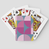 milde, paarse roze kleuren uit de midden eeuw pokerkaarten (Achterkant)