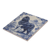 Milde reus in Delfts Blauw Tegeltje (Zijkant)