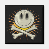 Milde schedel en beenderen magneet (Voorkant)