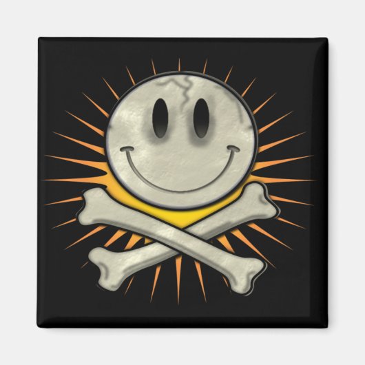 Milde schedel en beenderen magneet (Voorkant)