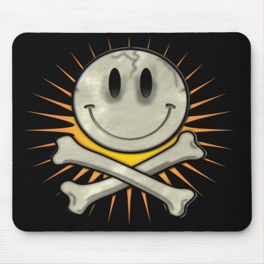 Milde schedel en beenderen muismat (Voorkant)