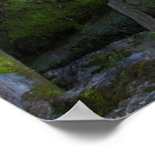 Milde stromende watervallen poster (Hoek)