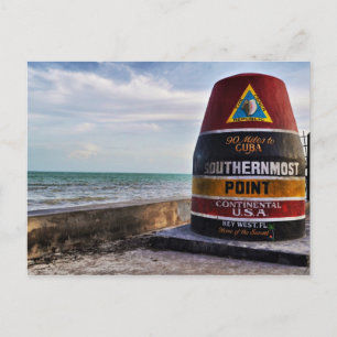 Mile 0 Key West Briefkaart