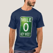 Mile 0 Key West Florida A1A Oversized T-shirt (Voorkant)