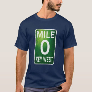Mile 0 Key West Florida A1A Oversized T-shirt